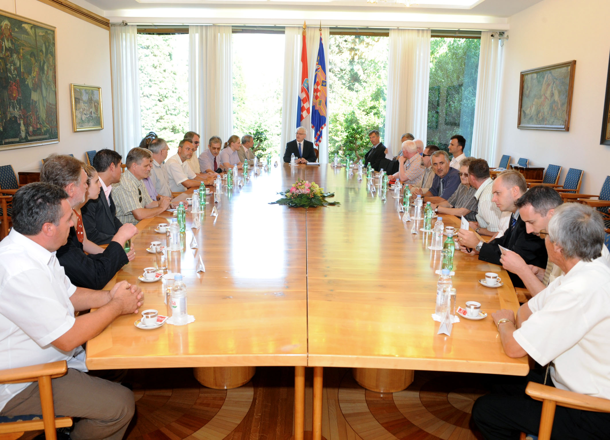 Fotke sa prijema kod Predsjednika I. Josipovića, Hrvatska kuglačka reprezentacija prvaci Svijeta 2011. Sarajevo