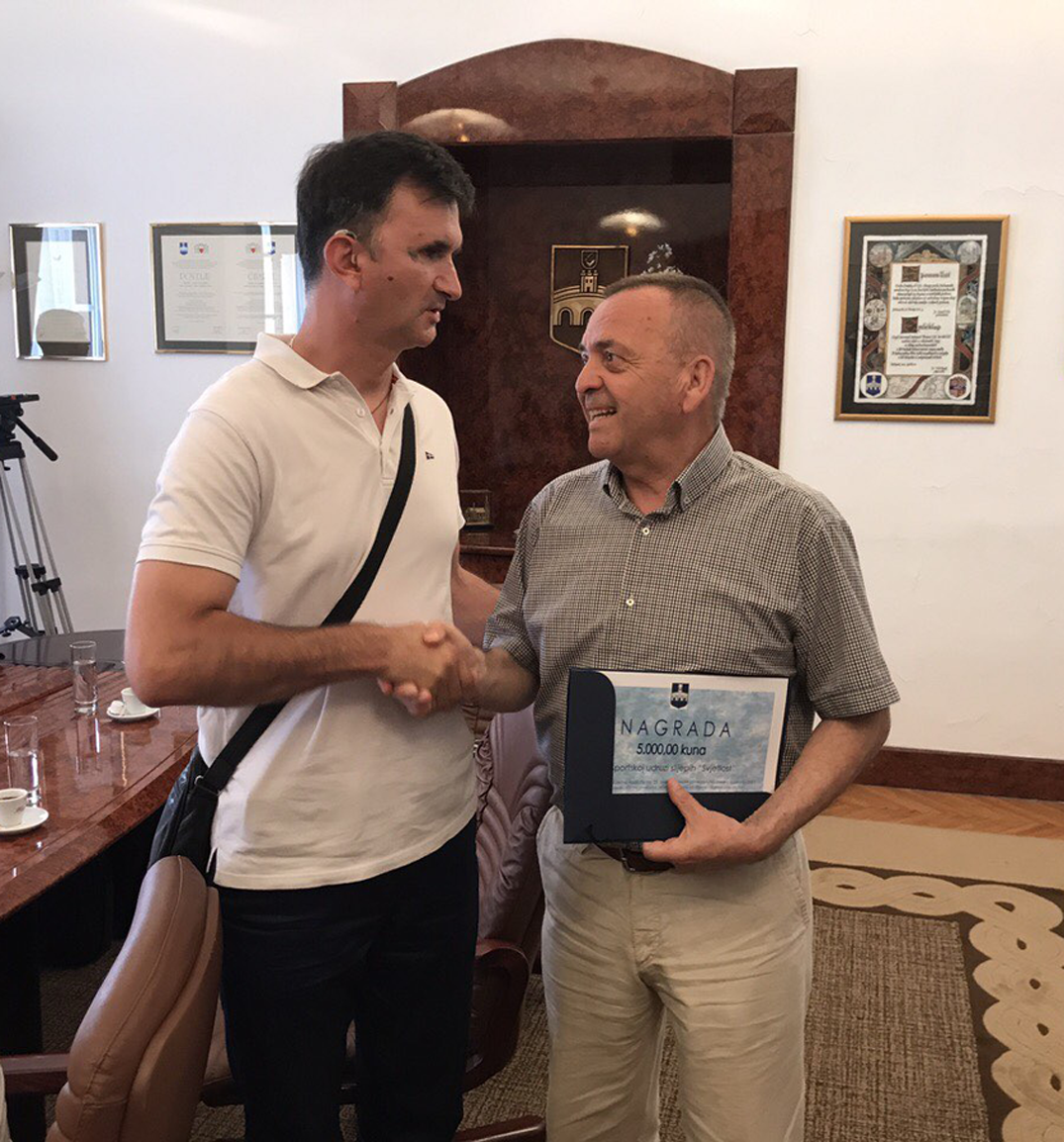 Stojan Bjelajac i Gradolnačelnik Vrkić